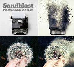 极品PS动作－沙尘抽离(短距版)：Sandblast Photoshop Action